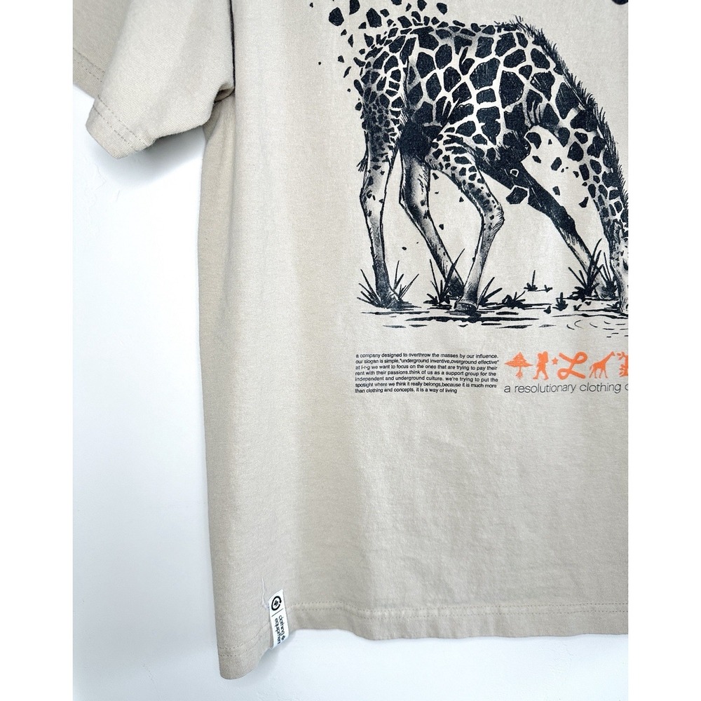 LRG Lifted Research Group T-Shirt Men's M Beige Think Legacy Graphic Streetwear - Picture 6 of 11